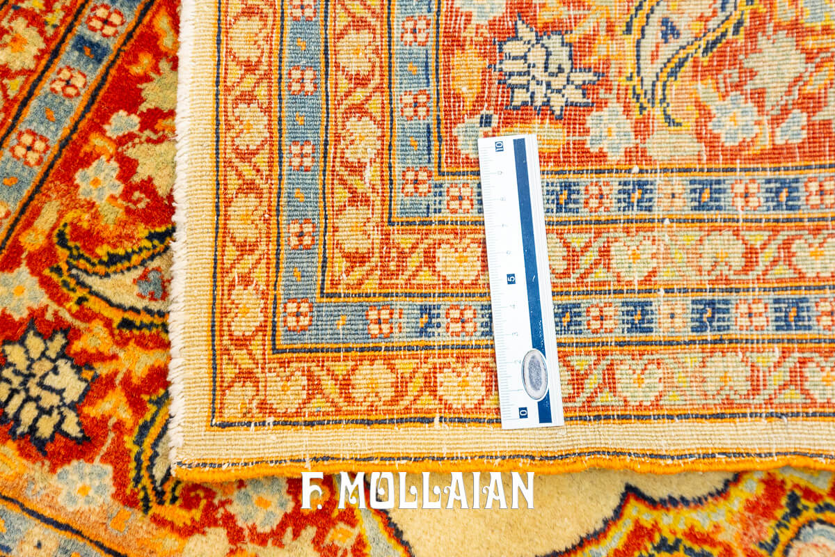 Tappeto Antico Classico Color Beige Tabriz Hagi Gialili n°:362048